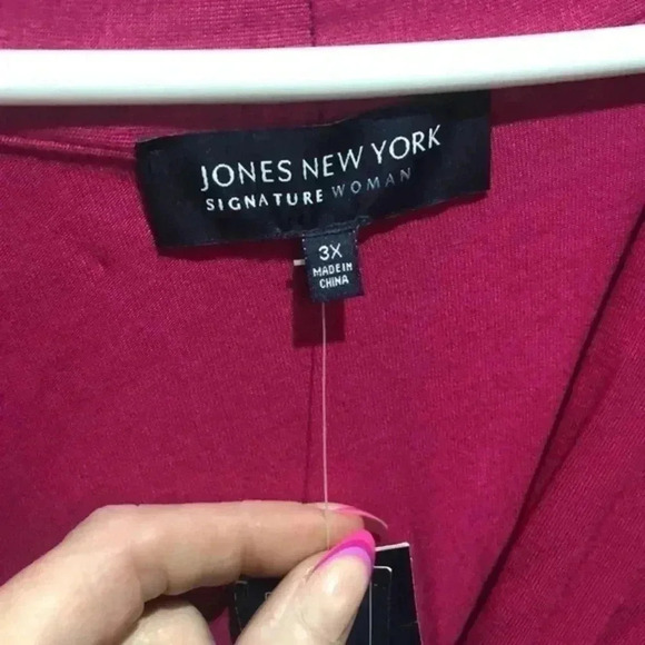 Jones New York signature woman 3x plus‎ size top - Picture 2 of 8